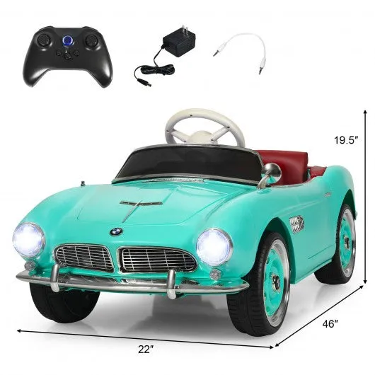 12 V BMW 507 Licensed Electric Kids Ride On Retro Car-Green