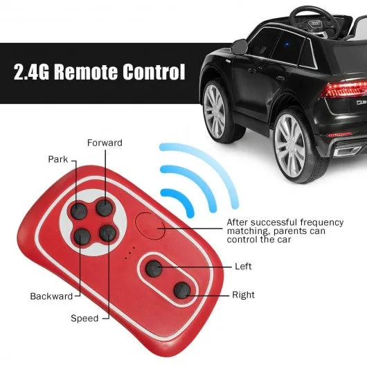 12V Licensed AudiQ8 Kids Ride On Car-Black