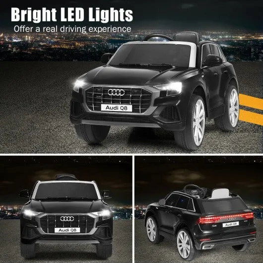 12V Licensed AudiQ8 Kids Ride On Car-Black