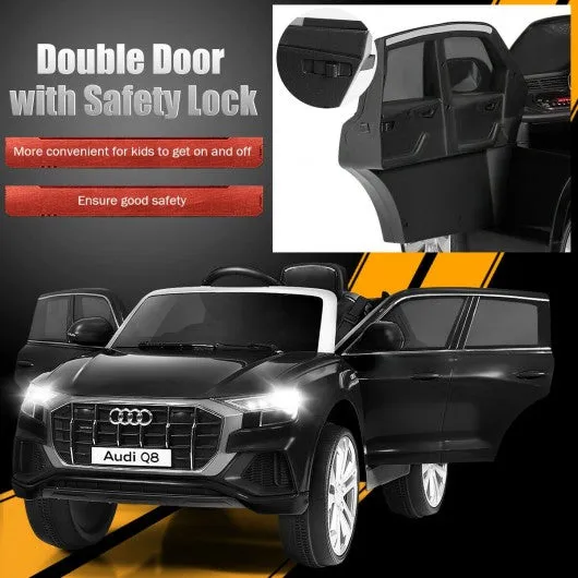 12V Licensed AudiQ8 Kids Ride On Car-Black
