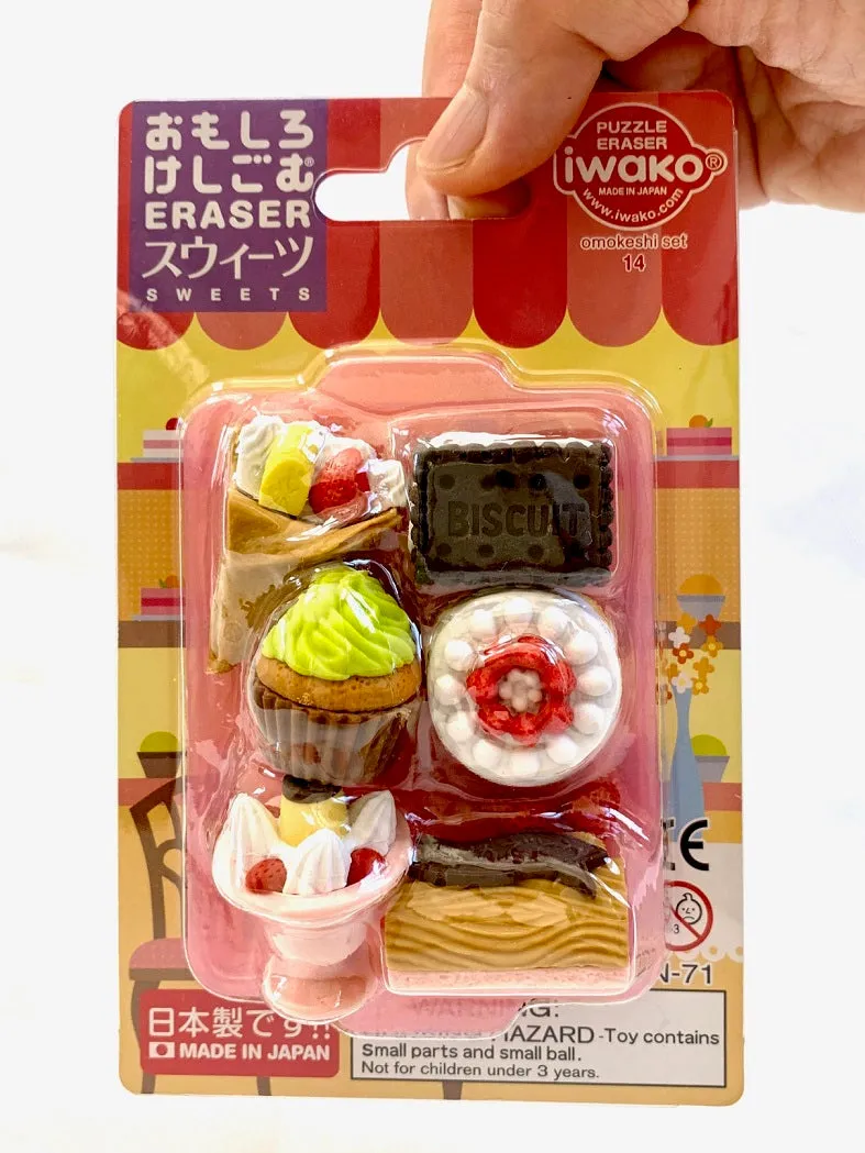 383441 IWAKO DESSERT ERASER CARD-SINGLE