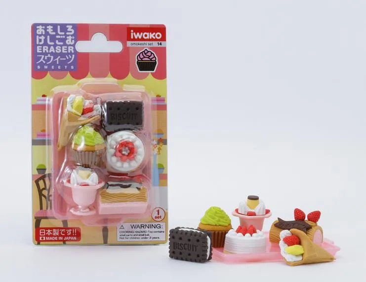 383441 IWAKO DESSERT ERASER CARD-SINGLE