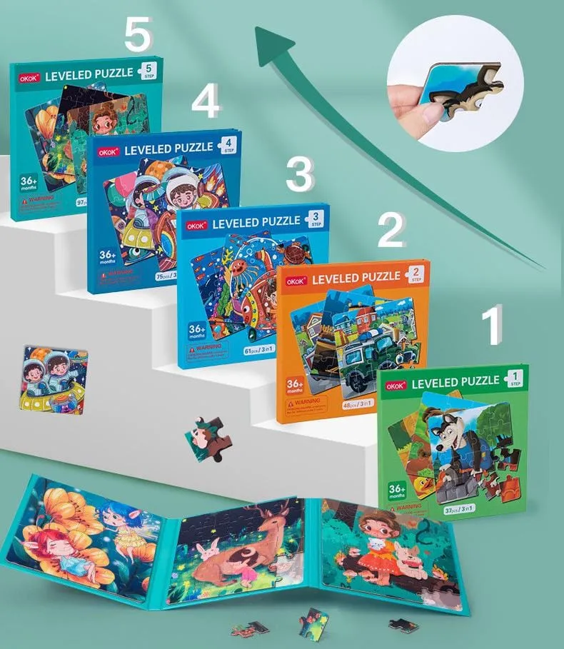 3in1 Magnetic Animal Jigsaw Puzzle - Step 2