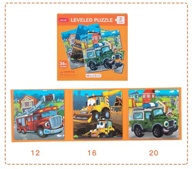 3in1 Magnetic Animal Jigsaw Puzzle - Step 2