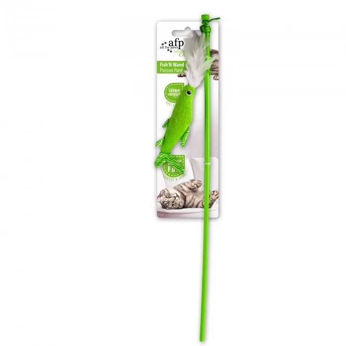 All For Paws Modern Cat Fish n Wand Cat Toy
