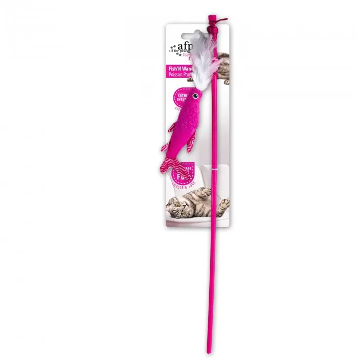 All For Paws Modern Cat Fish n Wand Cat Toy