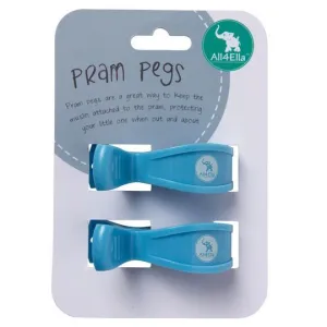 All4Ella Pram Pegs 2pk - Pastel Blue
