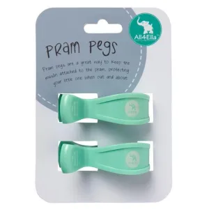 All4Ella Pram Pegs 2pk - Pastel Mint