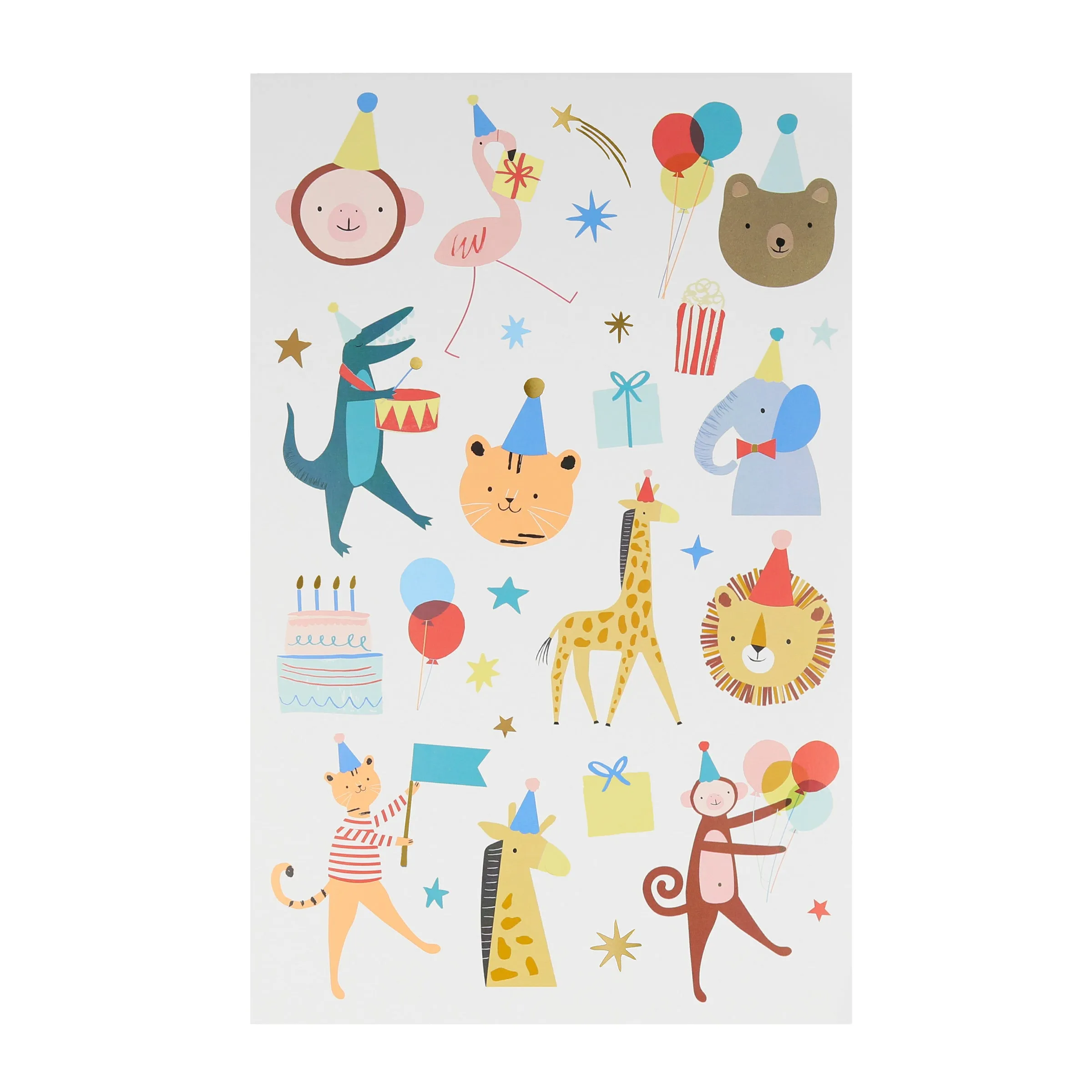 Animal Parade Tattoo Sheets (x 2 sheets)