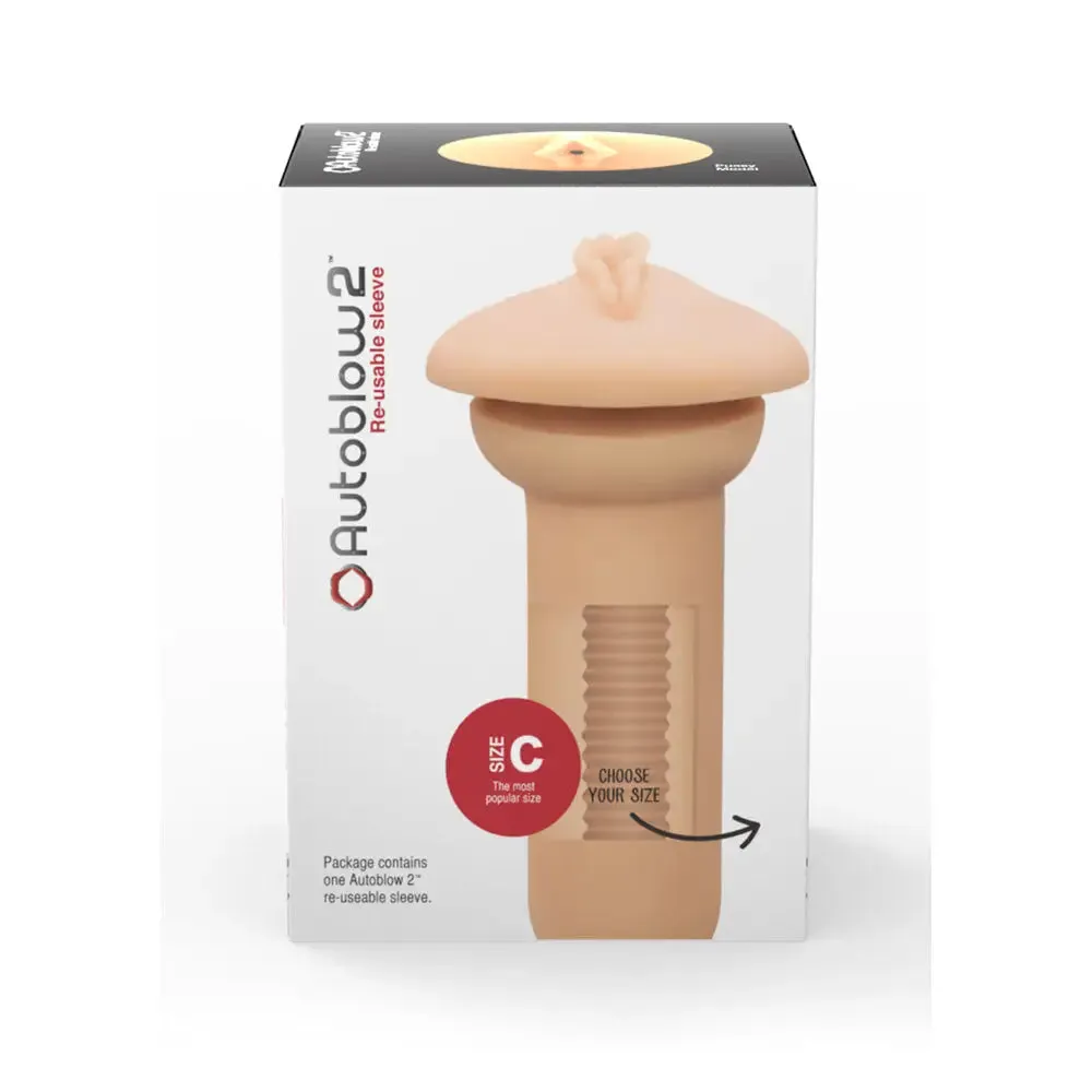 Autoblow 2 Plus Silicone Realistic Flesh Pink Vagina Sleeve Masturbator