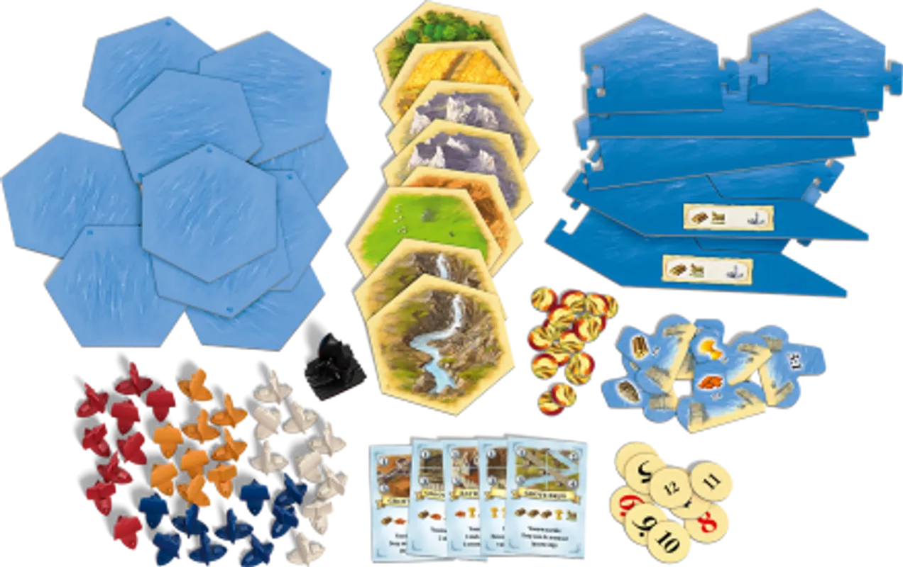 Catan 25th Anniversary Edition Board Game - Includes Pecial Custom Wood, Catan Dice, Card Sorting Trays and Protective Card Sleeves