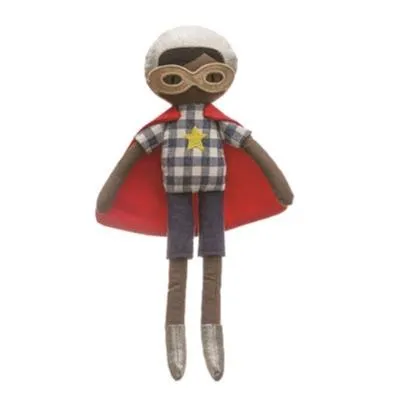Creative Co-Op Cotton Super Hero Doll