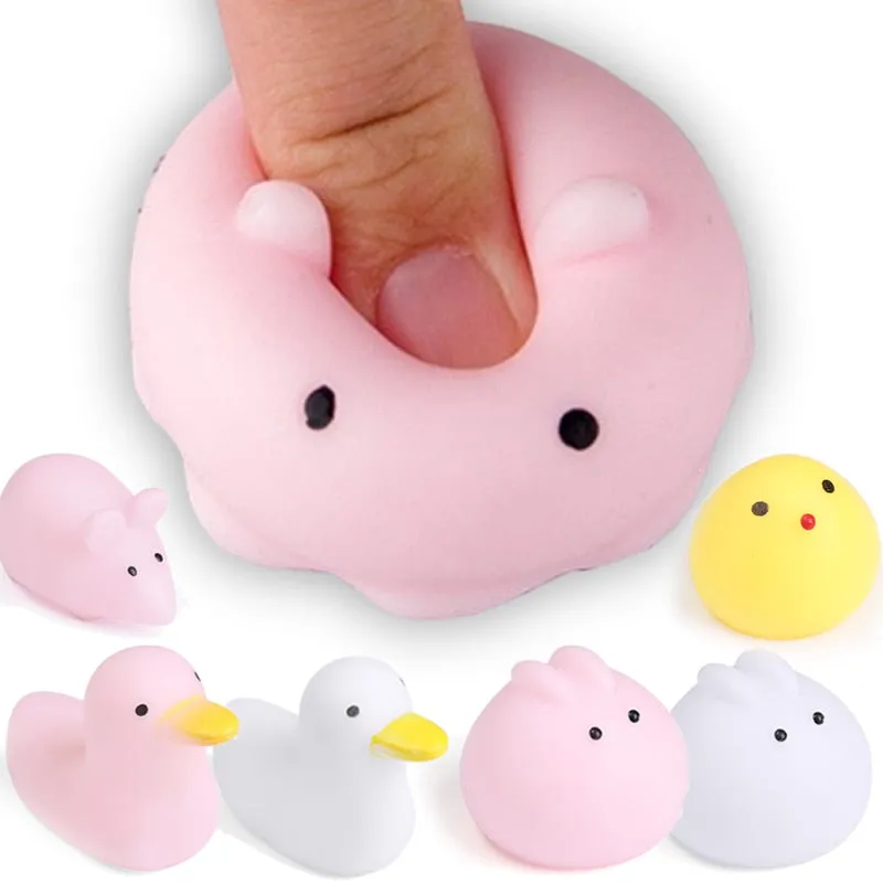 Cute Cartoon Animal Pinch press toy Adult Decompression Parent-child Toy Music Called Voice Vent Stress Reliever Toys Vinyl PVC