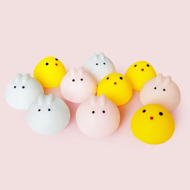 Cute Cartoon Animal Pinch press toy Adult Decompression Parent-child Toy Music Called Voice Vent Stress Reliever Toys Vinyl PVC