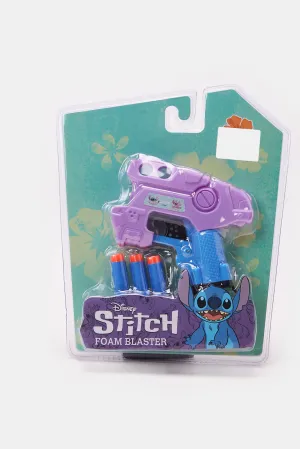 Disney Blue Stitch Print Foam Blaster Gun (4 Piece)
