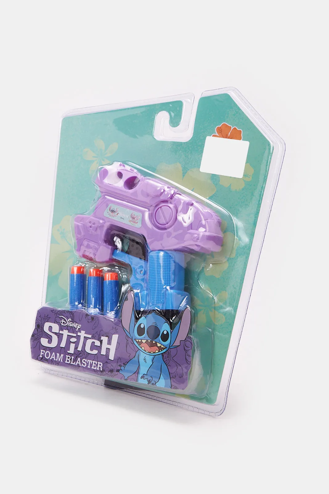 Disney Blue Stitch Print Foam Blaster Gun (4 Piece)