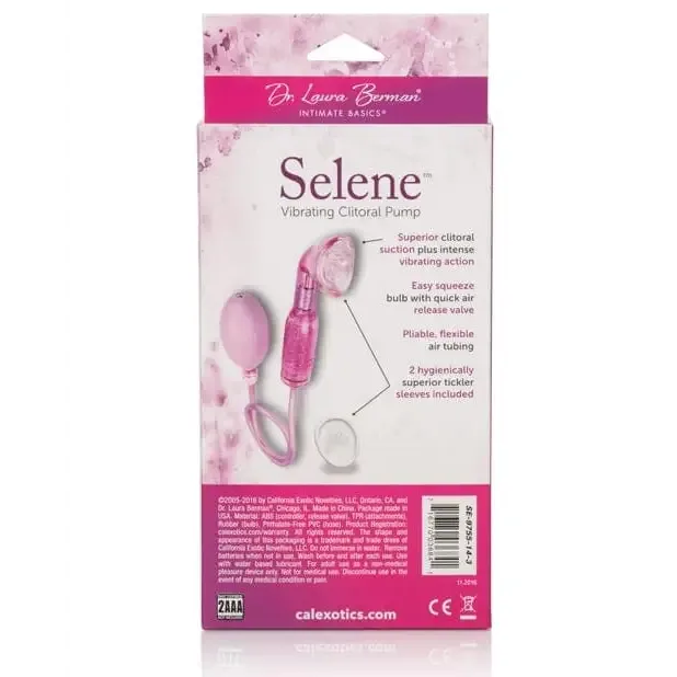 Dr. Laura Berman Intimate Basics Selene Vibrating Clitoral Pump - Lavender