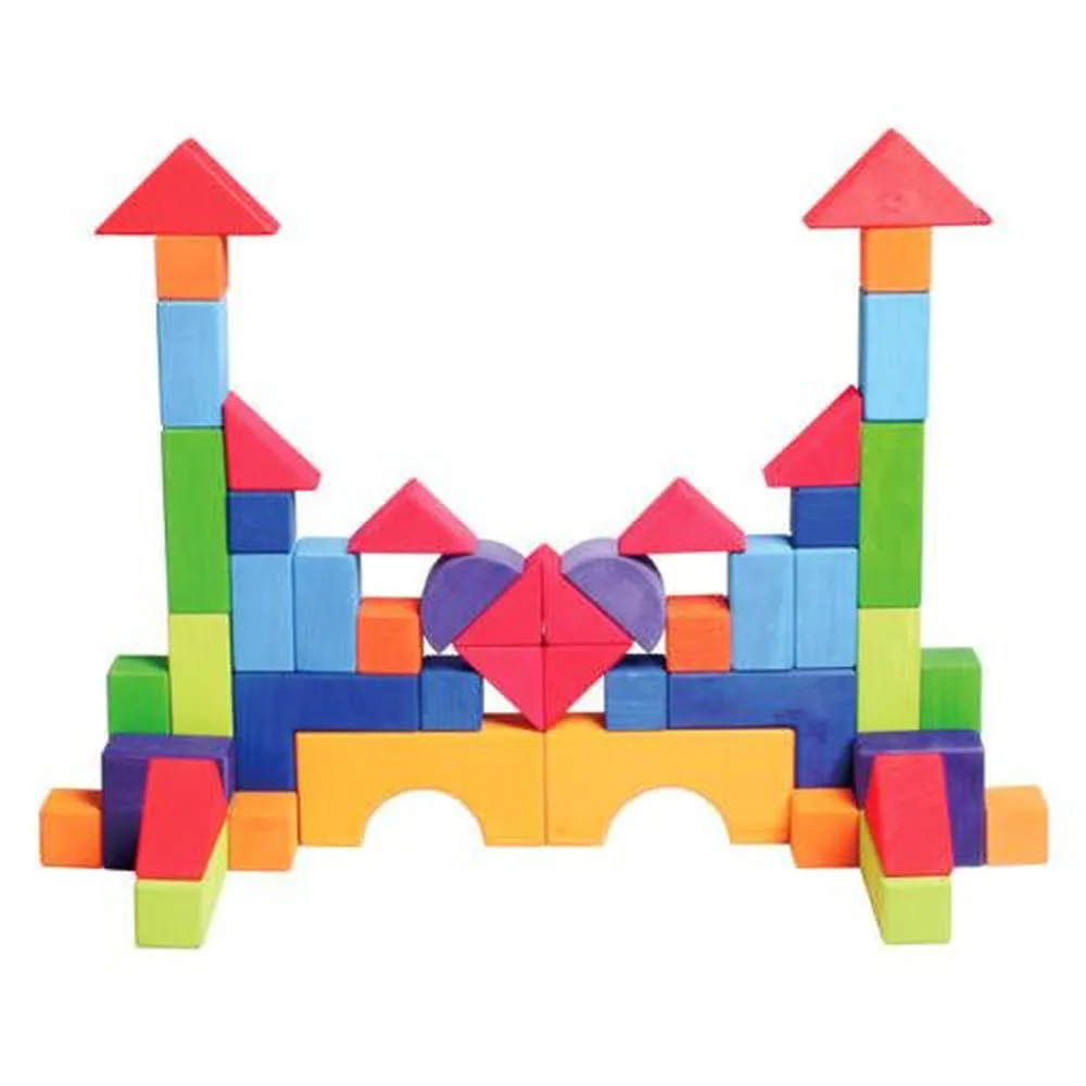 Grimm's wooden building blocks set of 30