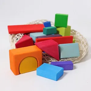 Grimm's wooden building blocks set of 30