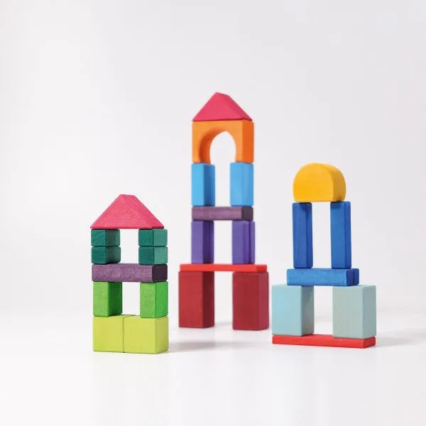 Grimm's wooden building blocks set of 30
