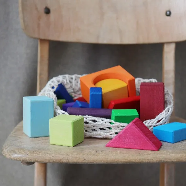 Grimm's wooden building blocks set of 30