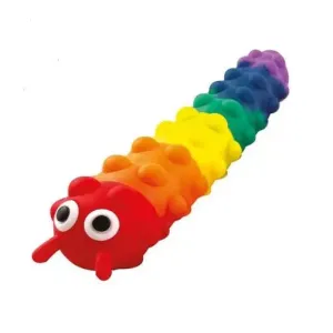 HGL Light Up Suction Push Popper Rainbow Caterpillar Toy