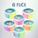 Kicko Bouncing Putty Creative Hand Mud Toys for Kids - 2.5 Inches Slime - 6 Pack - Summer