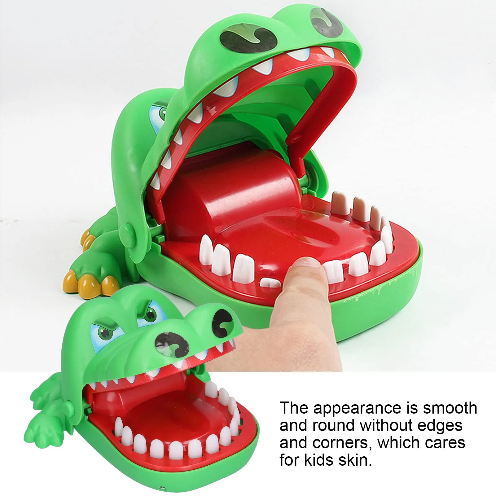 KIDOLOGY Crocodile Push Teeth Biting Finger Dentist Funny Games for Pets, Kids, Toddlers Boys and Girls
