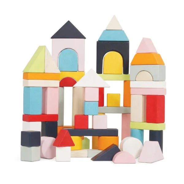Le Toy Van Building Blocks & Bag 60pc