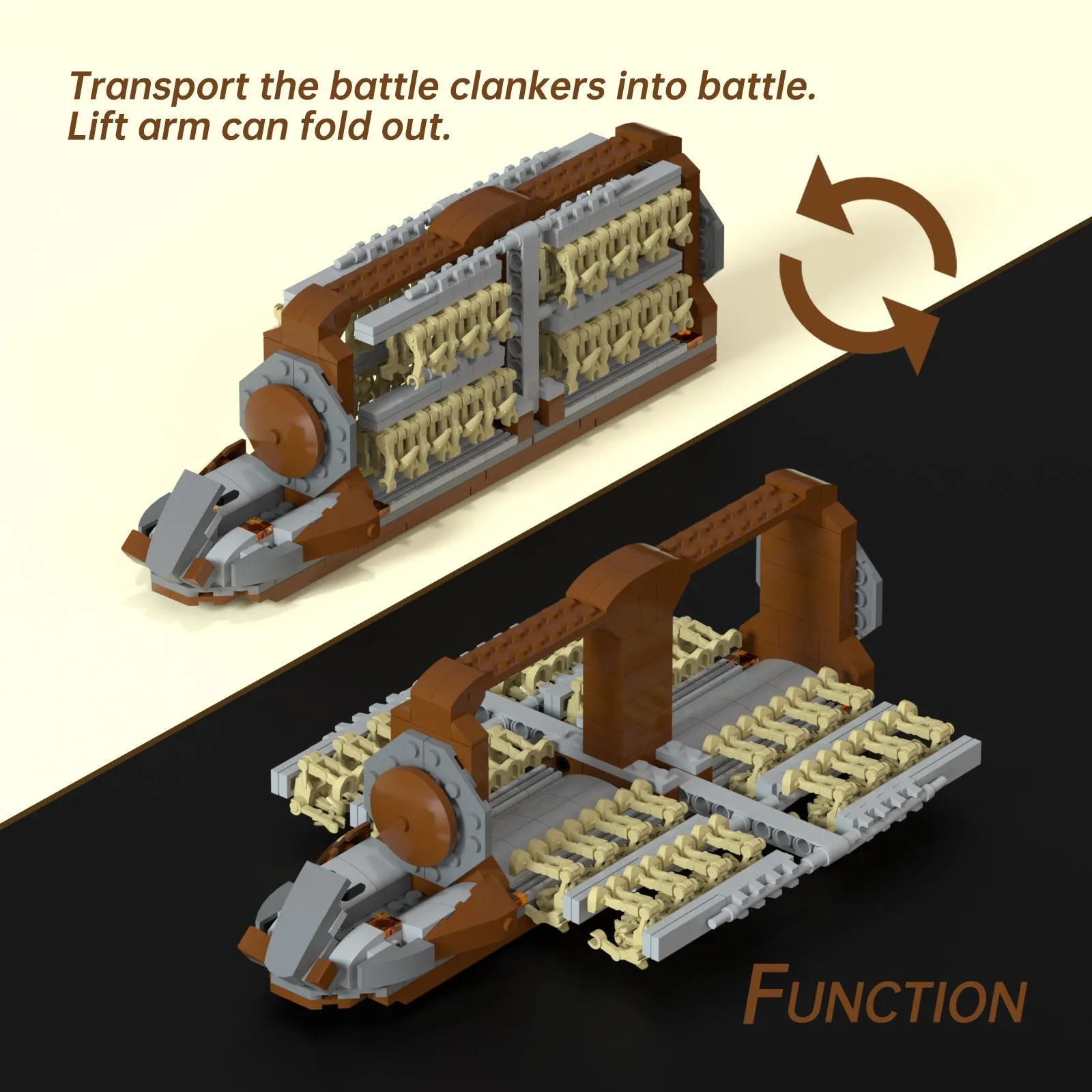MOC Creative Series Robot Attack Machine and Destroyer Machine Puzzle Assembling Building Blocks