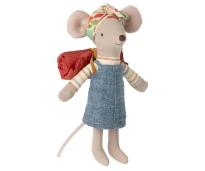 Plush Doll | Hairloom Big Sister Plush Hiker Mouse Doll | Maileg