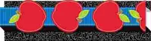 Pop-It Border Apple 3 Inch  X 24 Ft. 8 Strips Per Pack