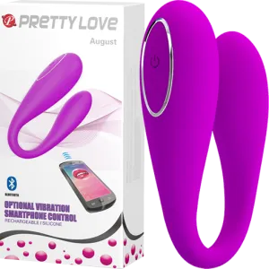 Pretty Love August Rechargeable App Controlled Wearable Couples Vibrator