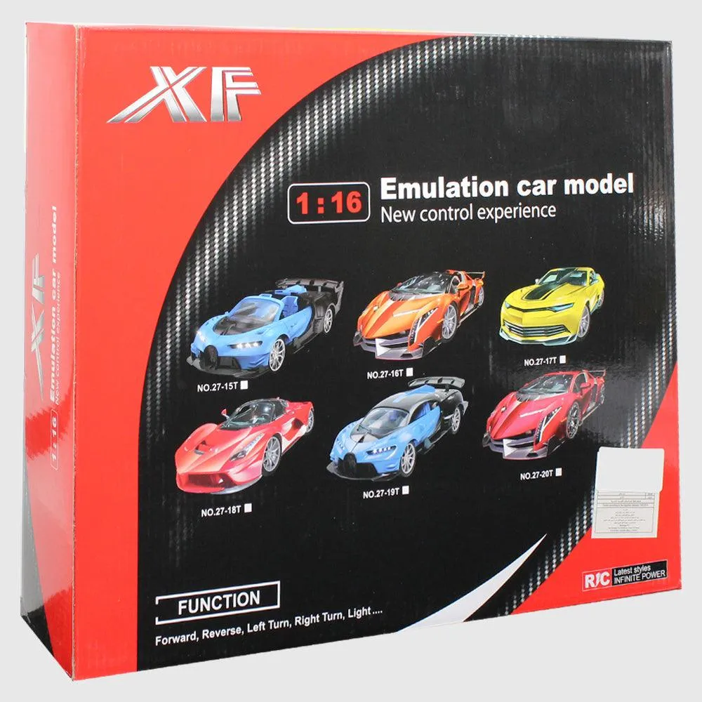 R/C 1:16 Super Car With Foot Pedal And Wireless Steering Wheel