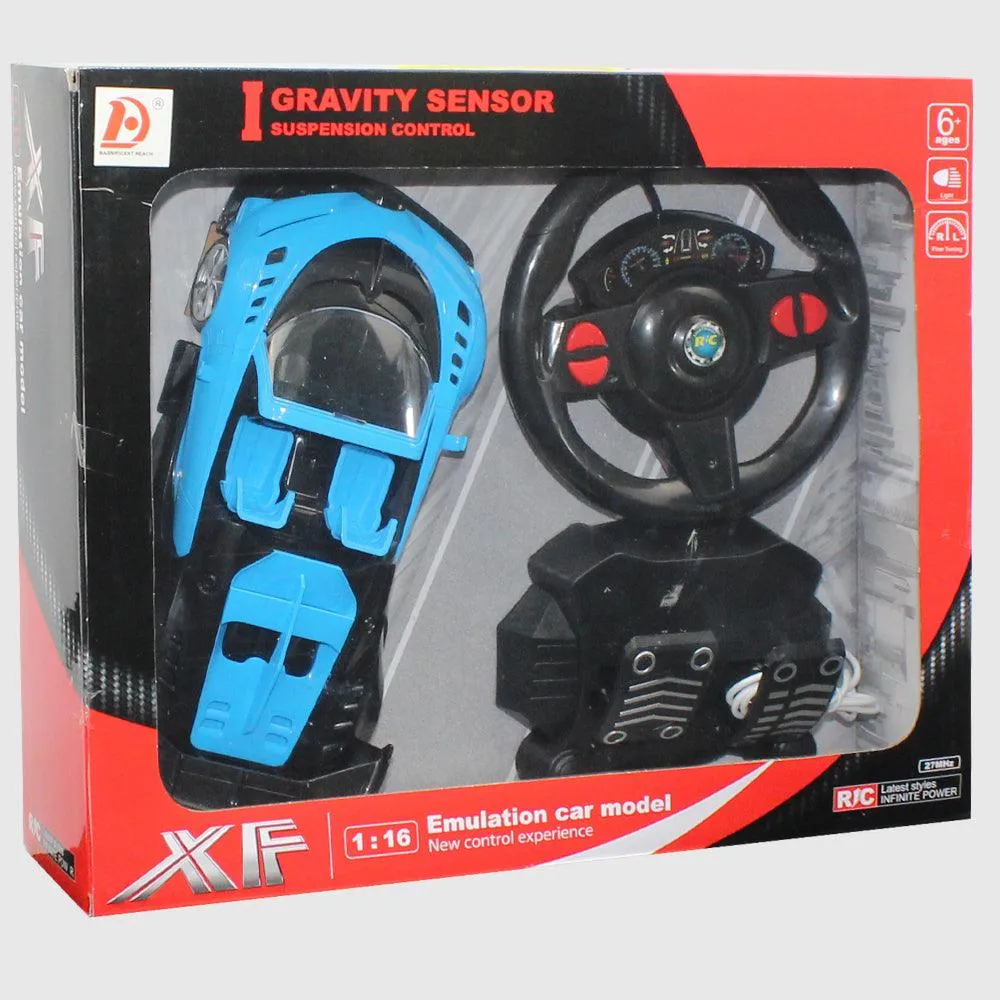 R/C 1:16 Super Car With Foot Pedal And Wireless Steering Wheel
