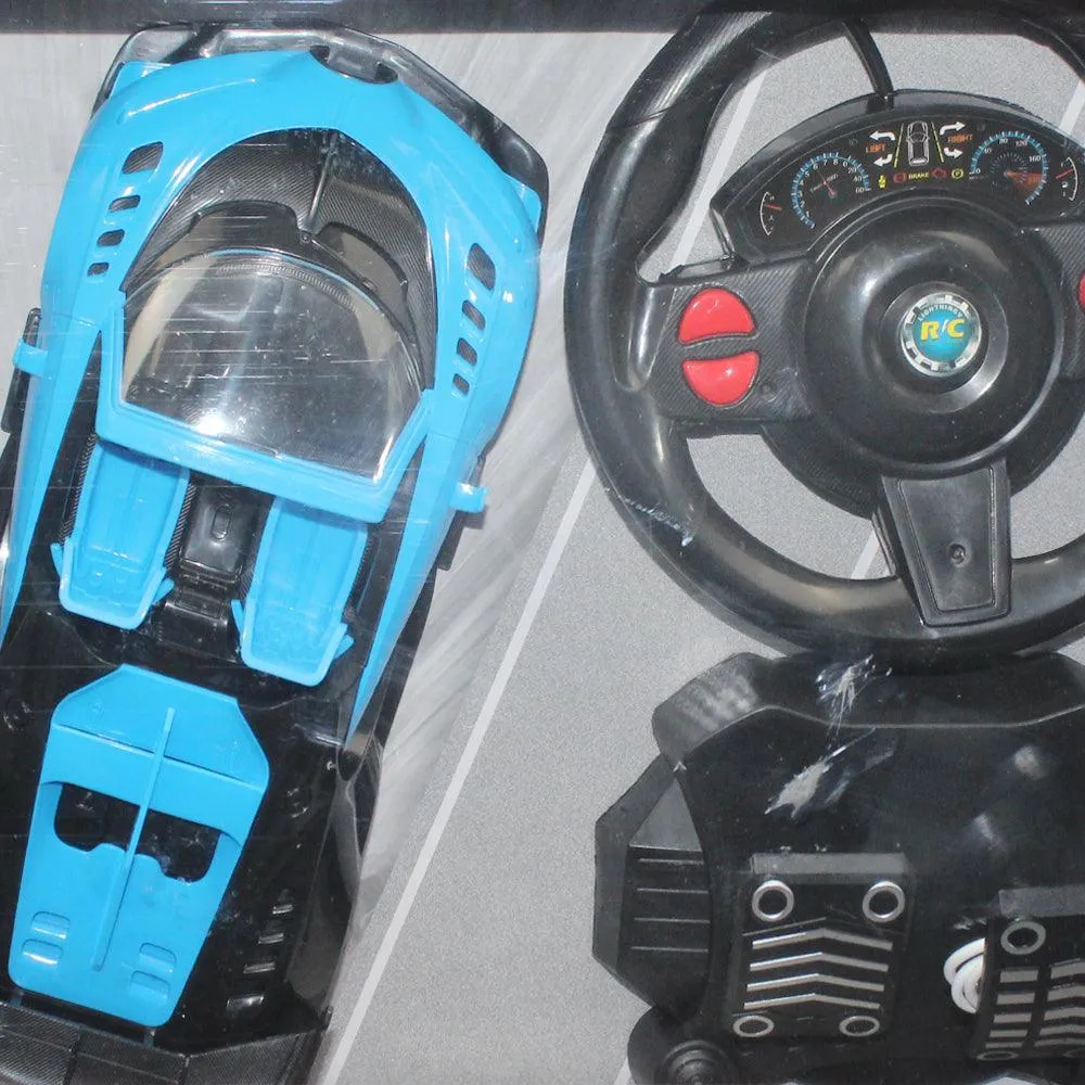 R/C 1:16 Super Car With Foot Pedal And Wireless Steering Wheel