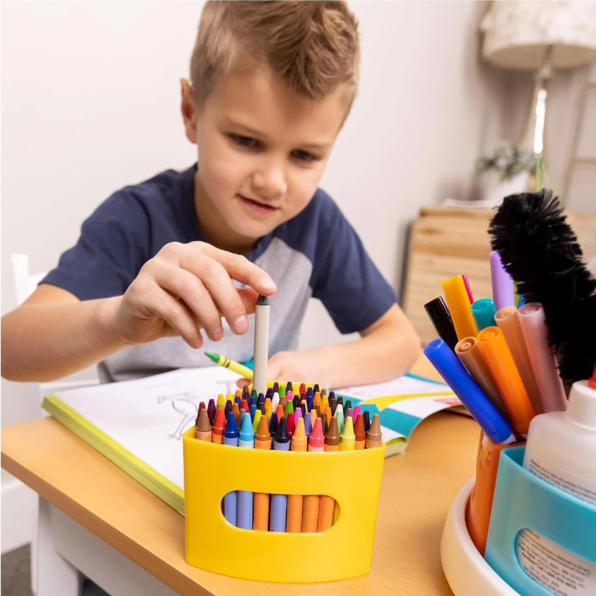 Rotating Art Supplies Organizer