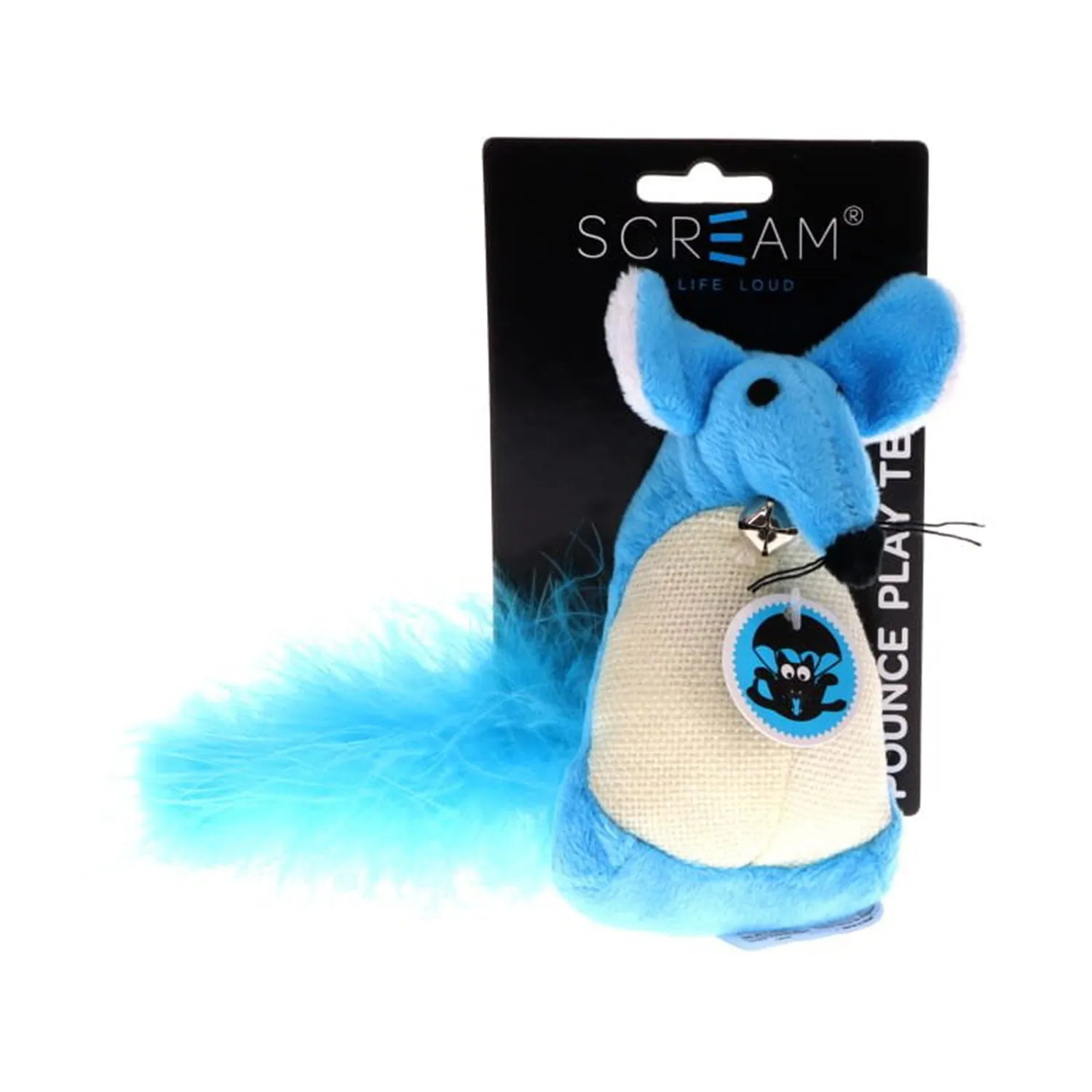 Scream Fatty Mouse 13cm Cat Toy