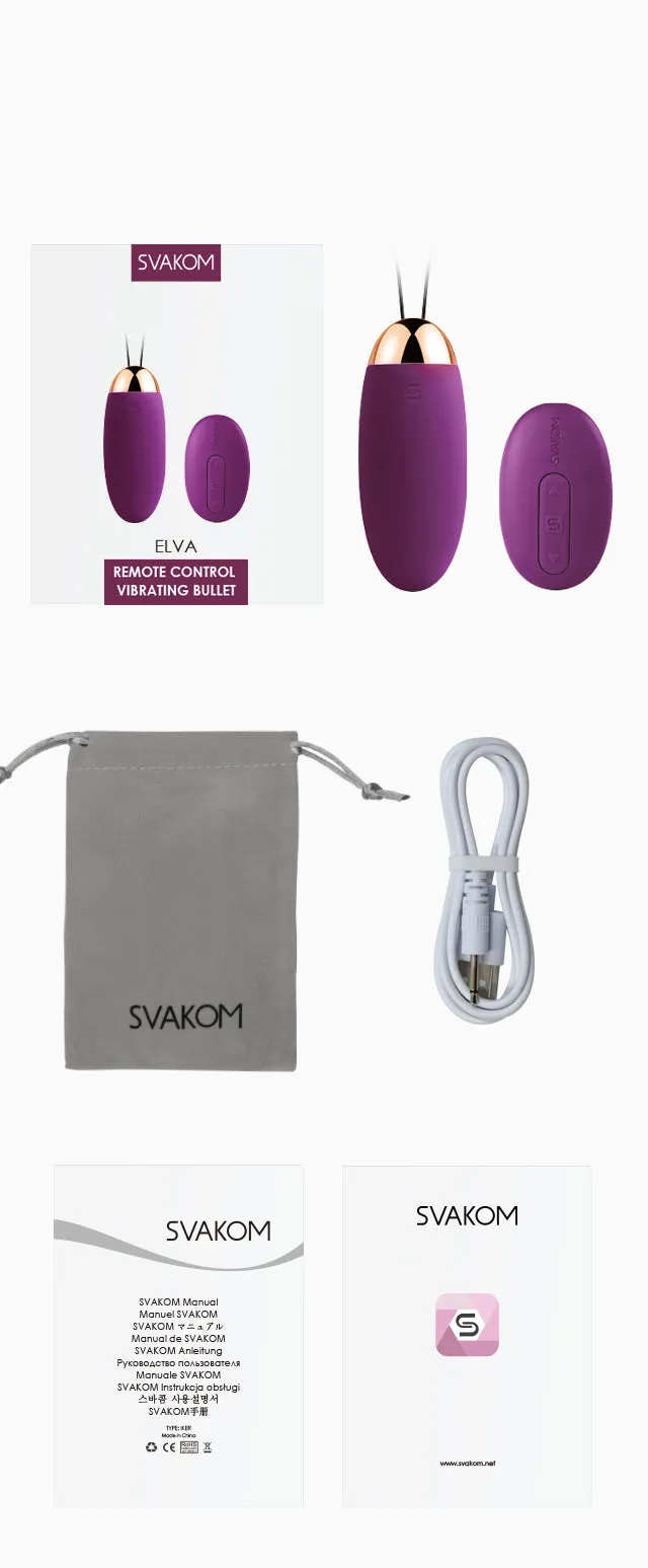 Svakom Elva Remote Control Vibrating Bullet