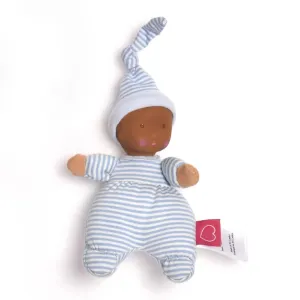 Tikiri Bonikka Collection Precious Baby Plush Doll - Blue Stripe (7 inch)