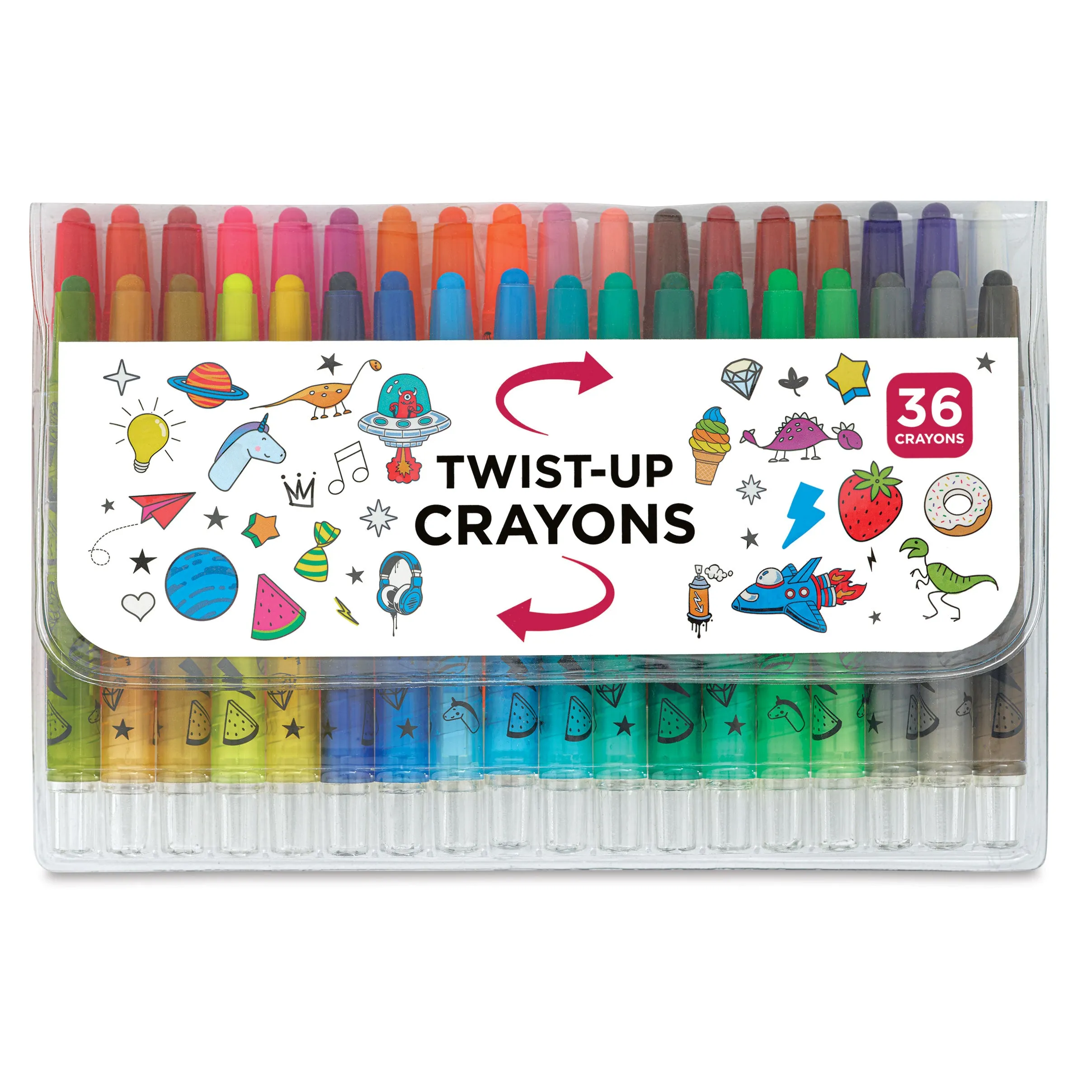 Twist-Up Crayon Set - Set of 36